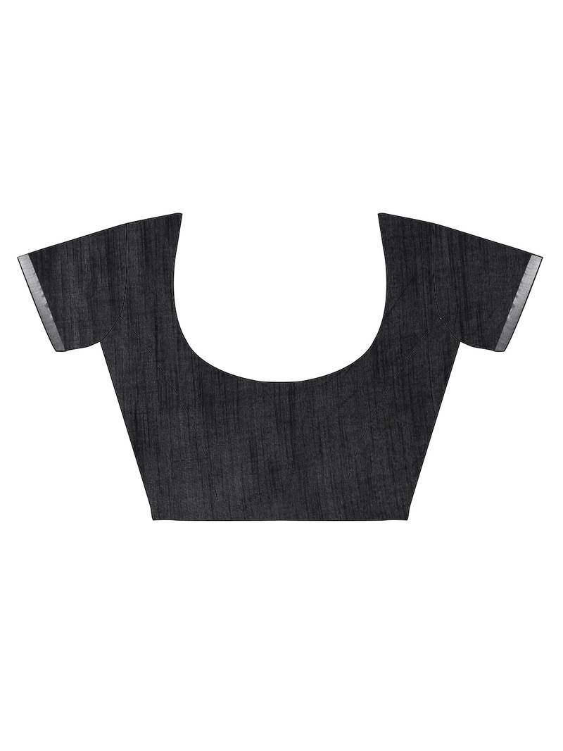 CLASSICATE from the house of The Chennai Silks  Silver Ikat Design Pure Linen Saree With Running Blouse