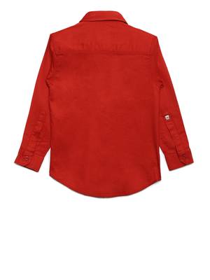 Red plain cotton kids-tops 2