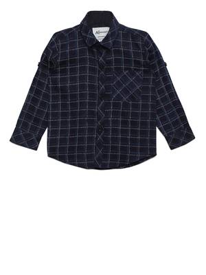 Blue plain cotton kids-tops 1