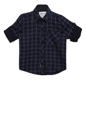Blue plain cotton kids-tops 3