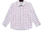 White plain cotton kids-tops