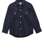 Blue printed cotton kids-tops