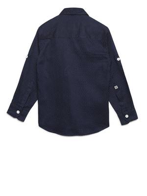 Blue printed cotton kids-tops 2