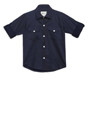 Blue printed cotton kids-tops 3