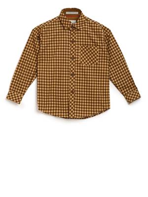 Yellow plain cotton kids-tops 1