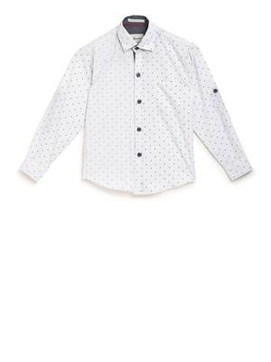 White printed cotton kids-tops 1