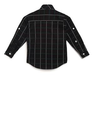 Black plain cotton kids-tops 2