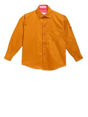 Yellow plain cotton kids-tops 1
