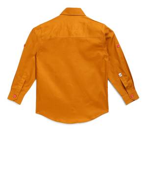 Yellow plain cotton kids-tops 2