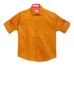 Yellow plain cotton kids-tops 3