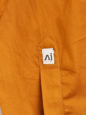 Yellow plain cotton kids-tops 4