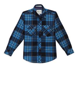 Blue plain cotton kids-tops 1