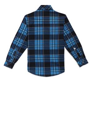 Blue plain cotton kids-tops 2