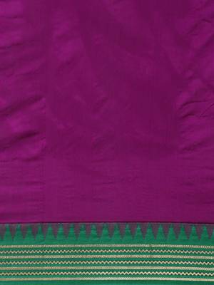 CLASSICATE from the house of The Chennai Silks Violet Kalyani Polycotton Saree With Running Blouse 4