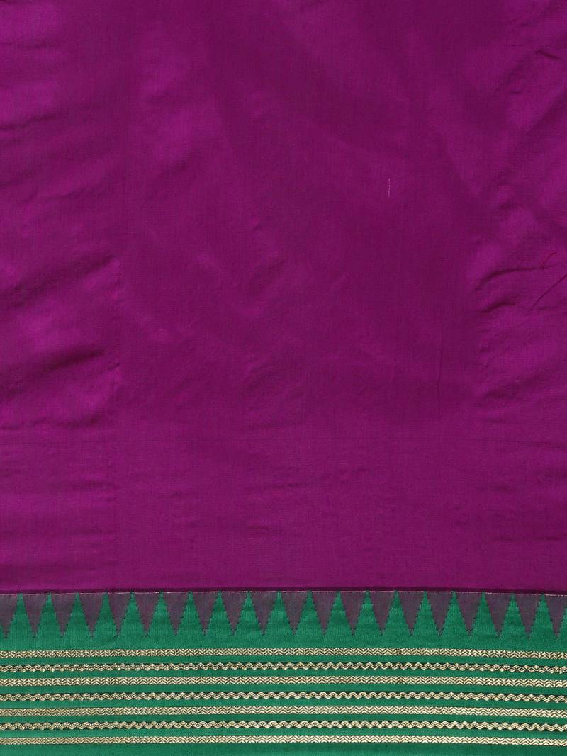 CLASSICATE from the house of The Chennai Silks Violet Kalyani Polycotton Saree With Running Blouse