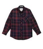 Red plain cotton kids-tops