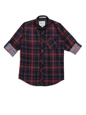 Red plain cotton kids-tops 3