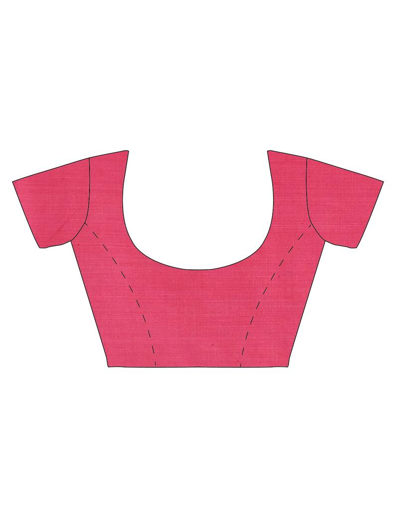 CLASSICATE from the house of The Chennai Silks Off-White Ikat Pochampally Pure Cotton Saree With Running Blouse