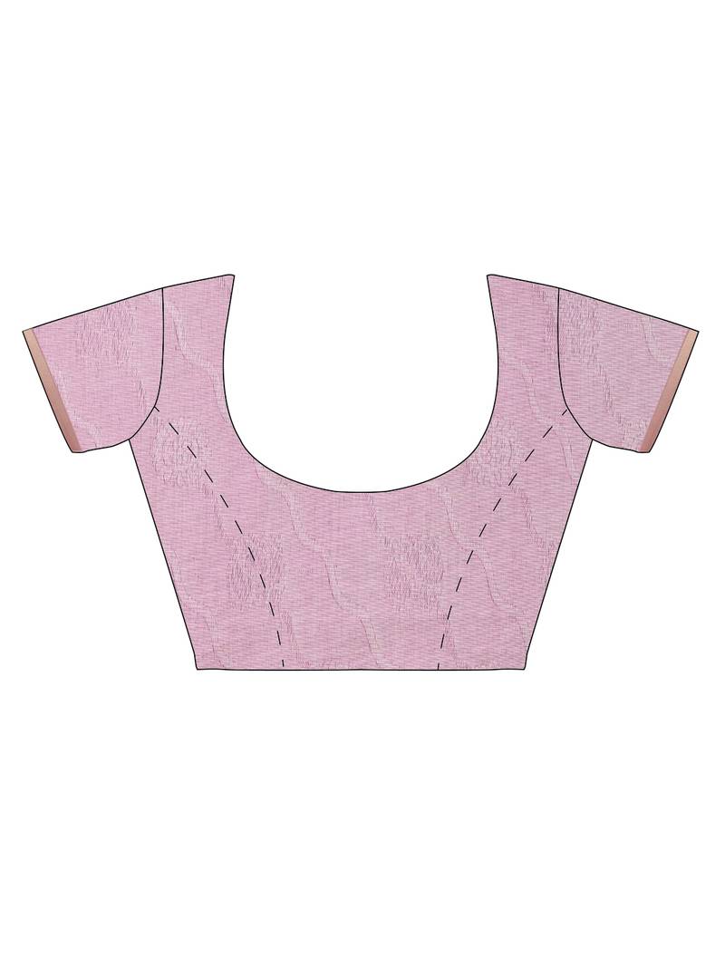 CLASSICATE from the house of The Chennai Silks Purple Coimbatore Pure Cotton Saree With Running Blouse