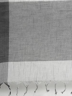 CLASSICATE from the house of The Chennai Silks Off-White Kanchi Pure Cotton Saree With Running Blouse 5