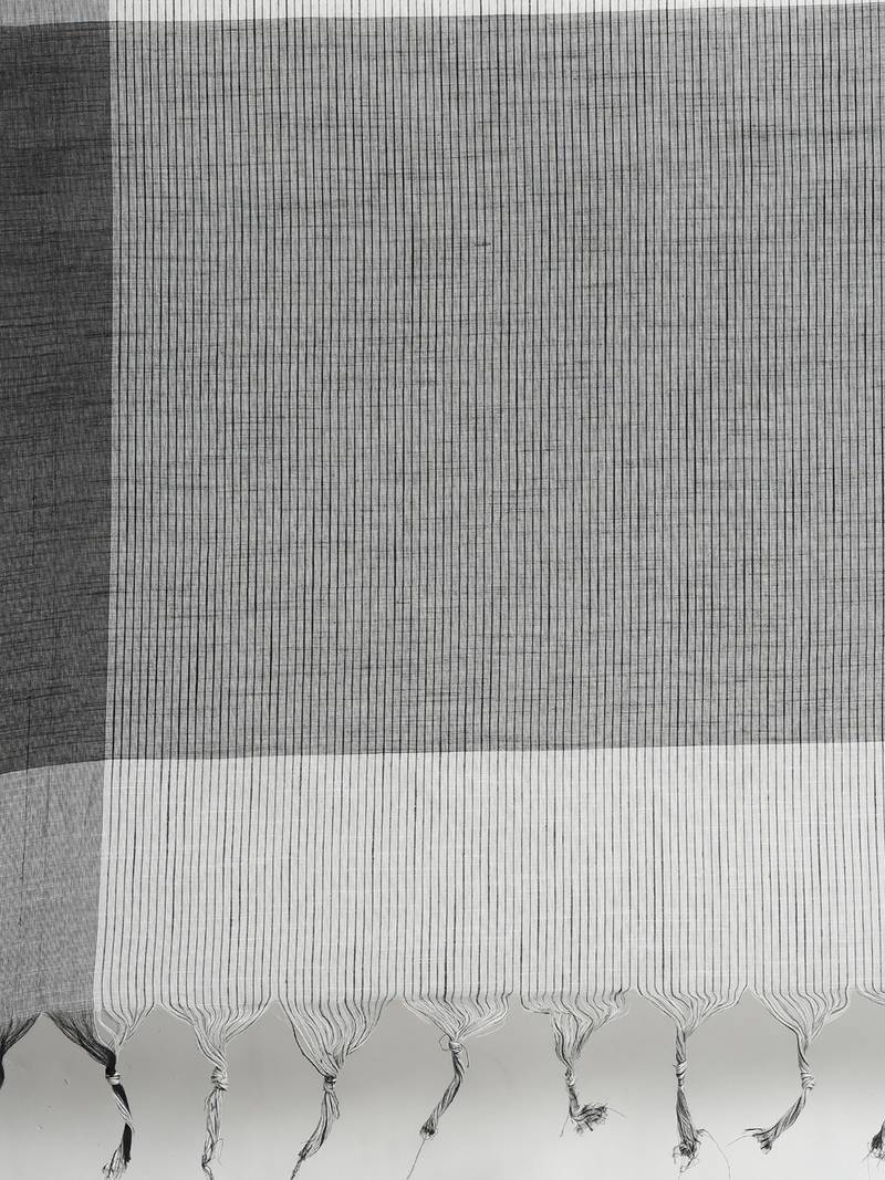 CLASSICATE from the house of The Chennai Silks Off-White Kanchi Pure Cotton Saree With Running Blouse