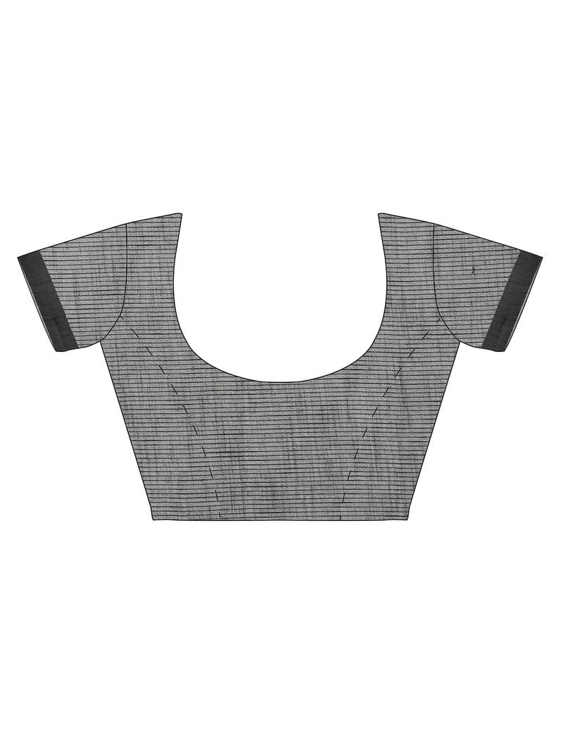 CLASSICATE from the house of The Chennai Silks Off-White Kanchi Pure Cotton Saree With Running Blouse