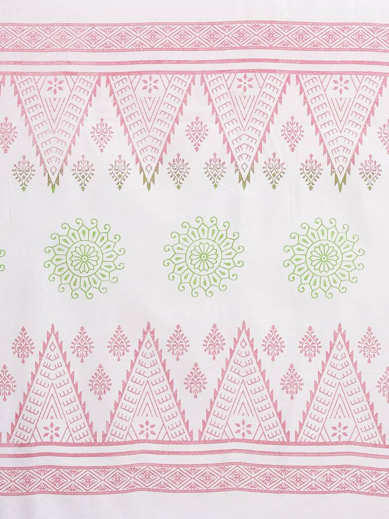 CLASSICATE from the house of The Chennai Silks Off-White Venkatagiri Pure Cotton Saree