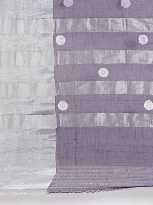 Classicate From The House Of The Chennai Silks Violet Venkatagiri Pure Cotton Saree Without Blouse 4