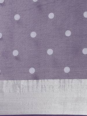 Classicate From The House Of The Chennai Silks Violet Venkatagiri Pure Cotton Saree Without Blouse 5