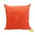 Crochet Patterned Orange Cushion Cover