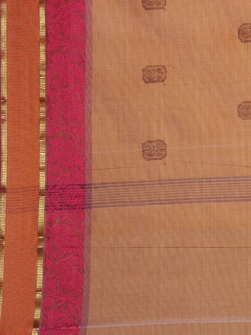 CLASSICATE from the house of The Chennai Silks Brown Chettinad Pure Cotton Saree