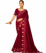 Designer party wear Crepe silk With Heavy Thread and  Lace  Border work saree