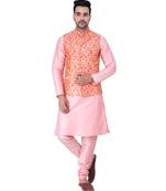 multicolor dupion silk MENS KURTA
