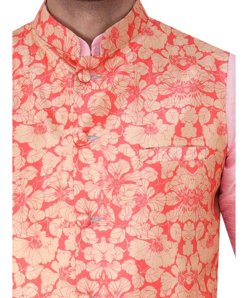 multicolor dupion silk MENS KURTA