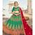 Green Heavy Zari Embroidred & Fancy Daimond Work silk & Satin  Lehenga Choli with Blouse and Dupatta