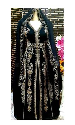 Black Islamic Wedding Kaftan for Women 3