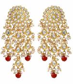 Traditional Kundan Pearl Earrings & For Women 