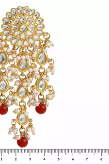 Traditional Kundan Pearl Earrings & For Women 