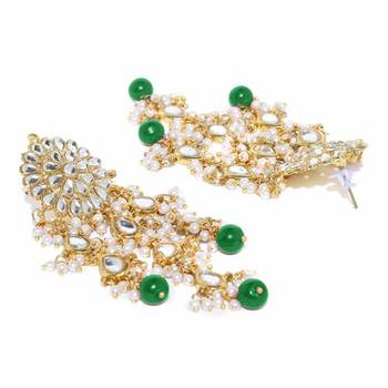 Traditional Kundan Pearl Earrings & For Women 3