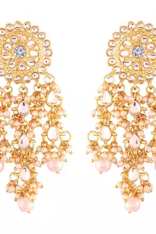 Traditional Kundan Pearl Earrings & For Women