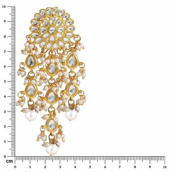 Traditional Kundan Pearl Earrings & For Women 6