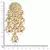 Traditional Gold Plated Kundan Pearl Earrings & For Women