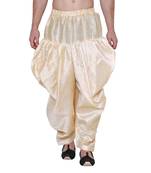 Cream SILK Mens dhoti