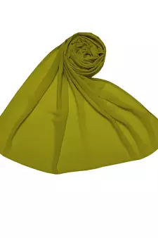Plain Chiffon Hijab - Green - Size - 75/185 CM