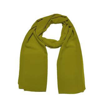 Plain Chiffon Hijab - Green - Size - 75/185 CM 3