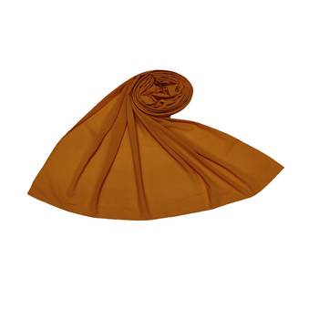 Plain Chiffon Hijab - Dark Yellow - Size - 75/185 CM 1