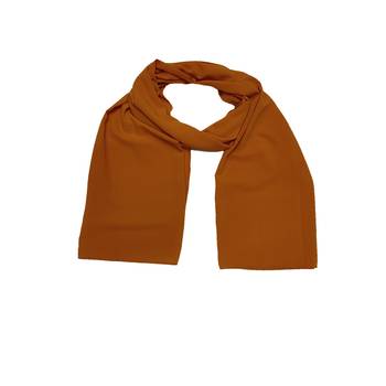 Plain Chiffon Hijab - Dark Yellow - Size - 75/185 CM 3