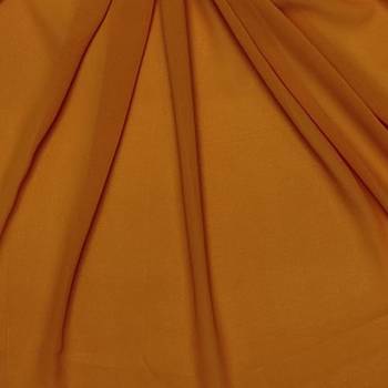 Plain Chiffon Hijab - Dark Yellow - Size - 75/185 CM 4