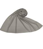 Plain Chiffon Hijab - Grey - Size - 75/185 CM