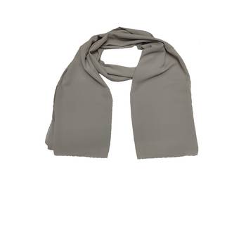 Plain Chiffon Hijab - Grey - Size - 75/185 CM 3